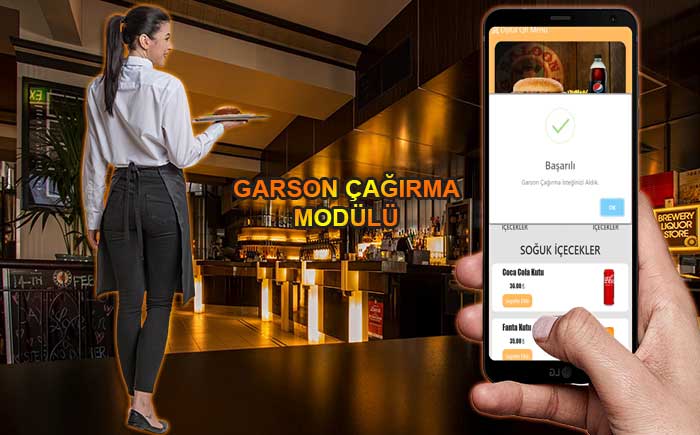 adisyon garson cagirma sistemi